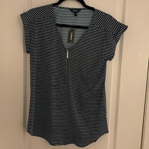 Express Gramercy Short Sleeve Striped Blouse- Small- new with tags- NWT